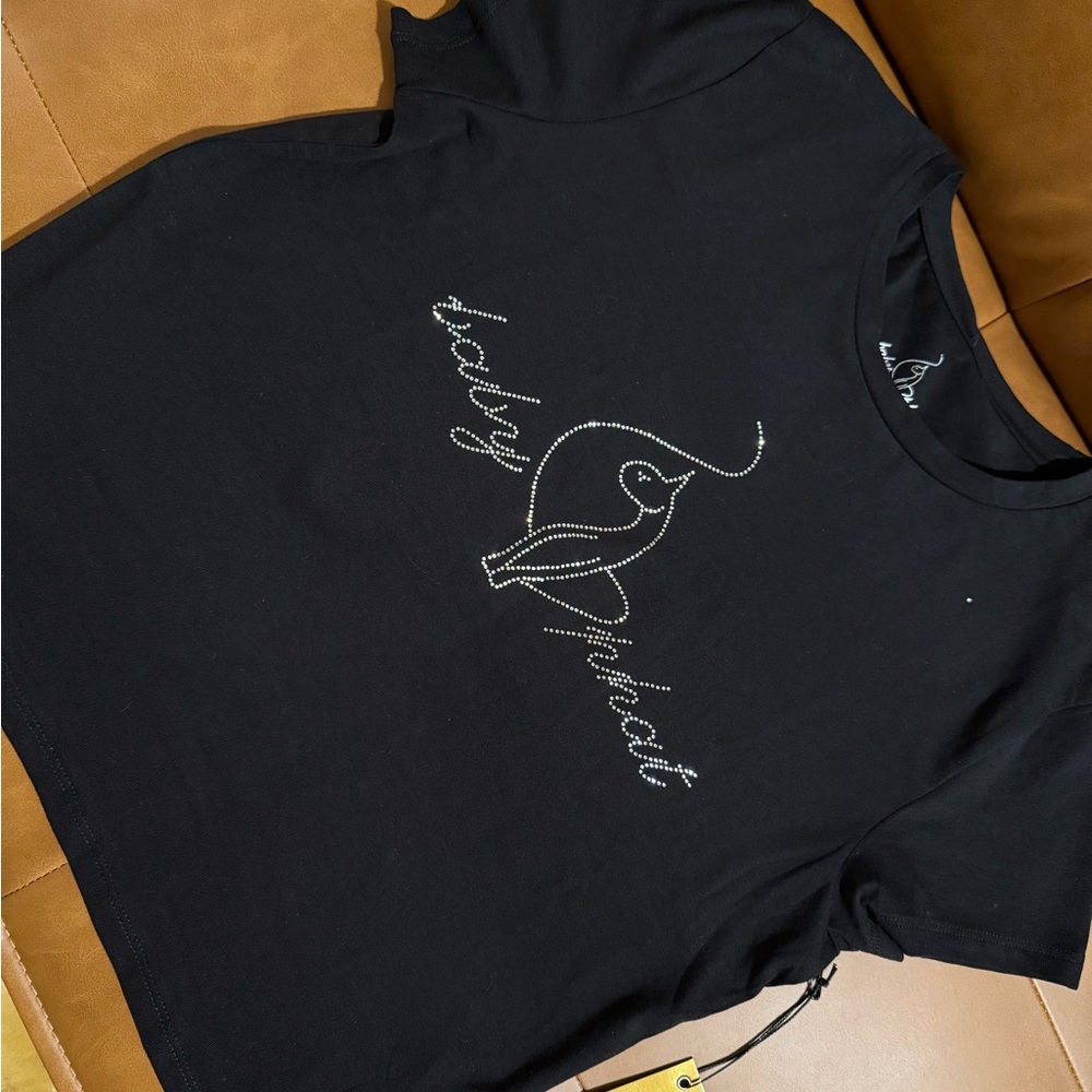 Baby Phat Black Tee with Logo Detail